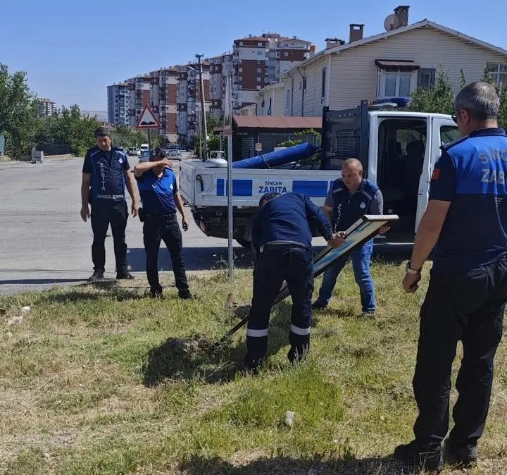 SİNCAN BELEDİYESİNDEN KENT ESTETİĞİ İÇİN KARARLI MÜCADELE
