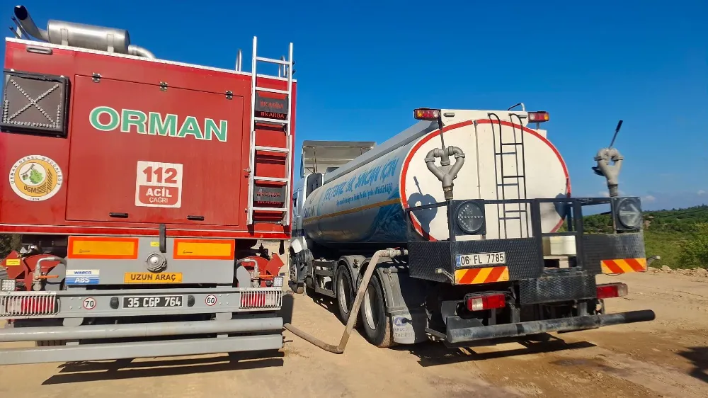 SİNCAN BELEDİYESİ’NDEN AKHİSAR’DAKİ ORMAN YANGININA DESTEK 